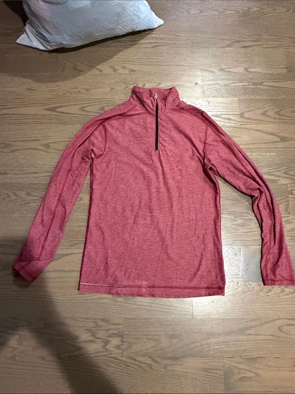 lululemon athletica Men's Heathered Red Quarter-Zip Pullover